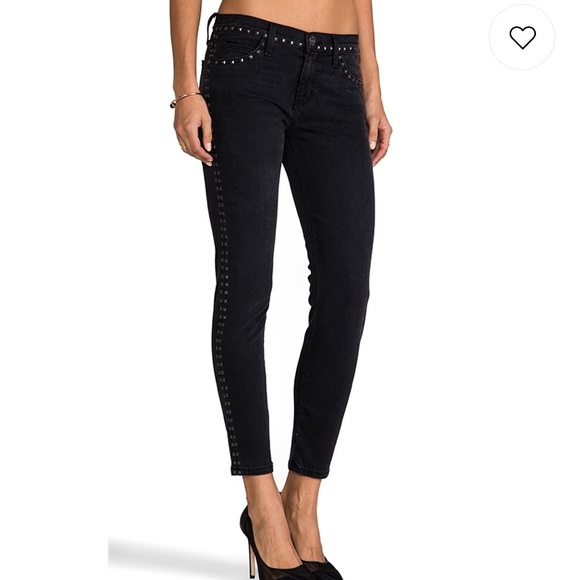 Current/Elliott Denim - ⚡️NWT Current/Elliot Crop Skinny w Studs sz 25